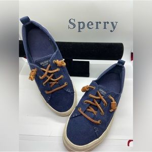 Sperry Womens Pier Wave Navy Blue Sneakers STS85104  Size 7.5-GUC